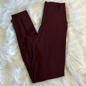 Offline by Aerie Real Me 7/8 Legging Hi-Rise Maroon Size Small